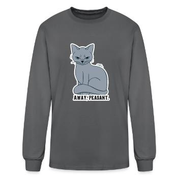 Away peasant - Men's Long Sleeve T-Shirt - charcoal - Front