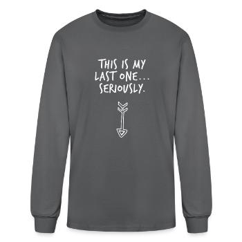 Funny Pregnancy - Men's Long Sleeve T-Shirt - charcoal - Front