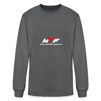 World Taekwondo Federation - Men's Long Sleeve T-Shirt - charcoal - Front