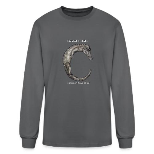 croc with text - Men's Long Sleeve T-Shirt