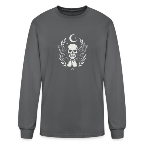 Skull butterfly dog tags - Men's Long Sleeve T-Shirt