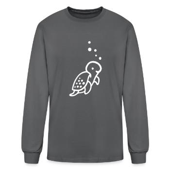 Turtles - Men's Long Sleeve T-Shirt - charcoal - Front