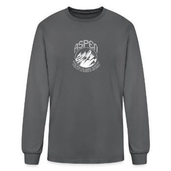 ASPEN DUMB AND DUMBER FUNNY MOVIE VINTAGE - Men's Long Sleeve T-Shirt - charcoal - Front