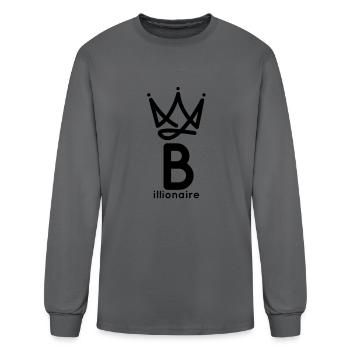 Billionaire - Men's Long Sleeve T-Shirt - charcoal - Front