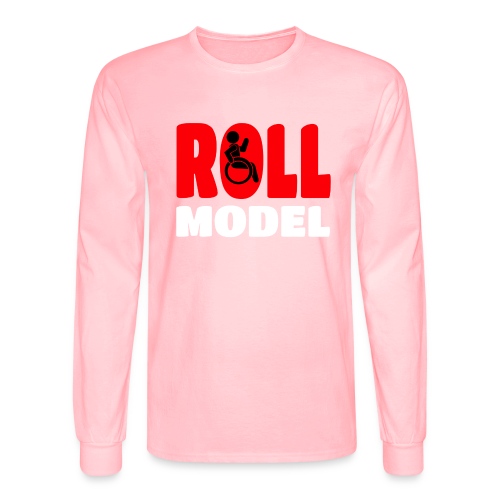 This wheelchair user is also a roll model - Men's Long Sleeve T-Shirt