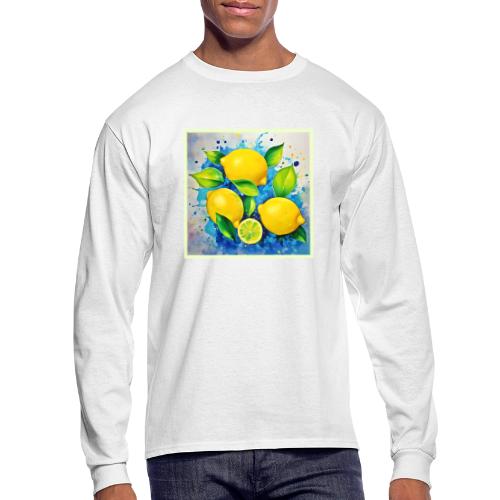 Lemons Splash of Color - Men's Long Sleeve T-Shirt
