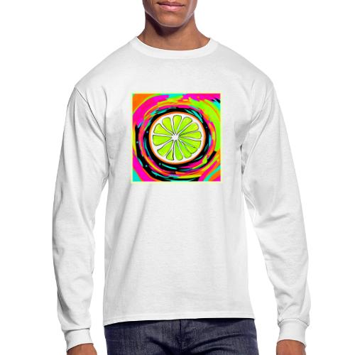 Lime Slice Pop Art - Men's Long Sleeve T-Shirt