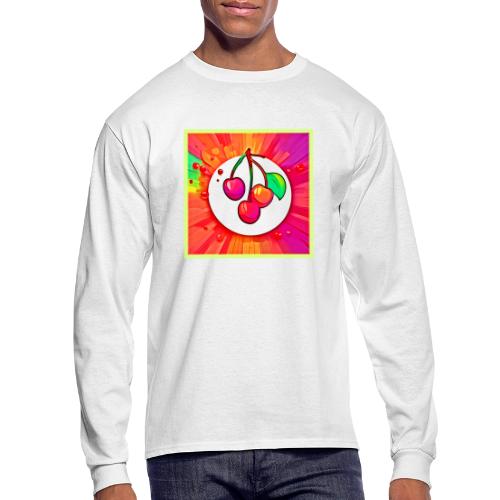 Cherry Pop Art Burst - Men's Long Sleeve T-Shirt