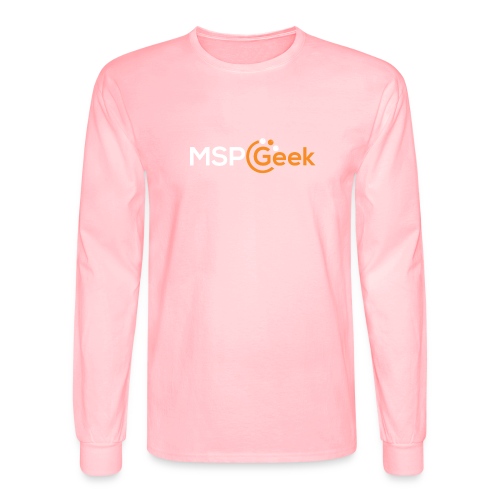 MSPGeekWhiteLogo - Men's Long Sleeve T-Shirt