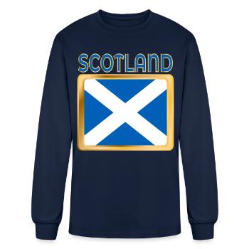 SCOTLAND BRITAIN - Men's Long Sleeve T-Shirt - navy - Front