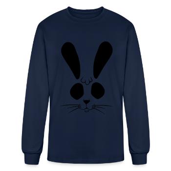 rabbit bunny easter bunny - Men's Long Sleeve T-Shirt - navy - Front