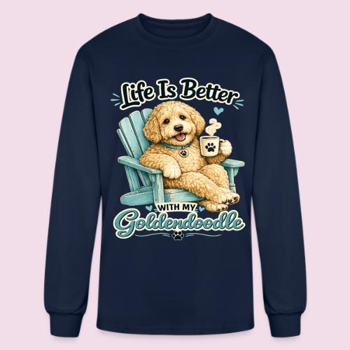 Life Is Better With My Goldendoodle - Men's Long Sleeve T-Shirt