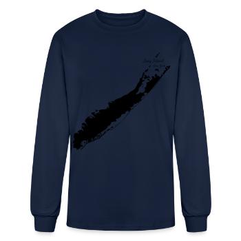 Long Island New York - Men's Long Sleeve T-Shirt - navy - Front