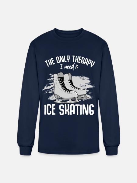 Figure Skating - Men's Long Sleeve T-Shirt - navy