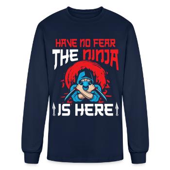 Ninja - Men's Long Sleeve T-Shirt - navy - Front