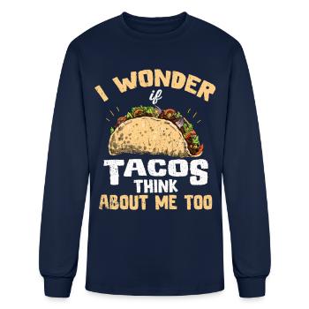 Taco Tuesday Torero Salsa Latino Mexican Nacho - Men's Long Sleeve T-Shirt - navy - Front