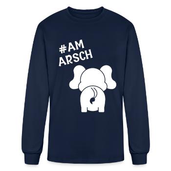 Elephant Gift For Trunk Africa Wilderness Zoo - Men's Long Sleeve T-Shirt - navy - Front