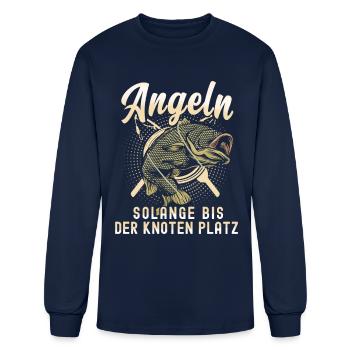 Cadeau de pêche Pêcheur Pêcheur Petri Heil Rod - T-shirt à manches longues Homme - marine - Devant