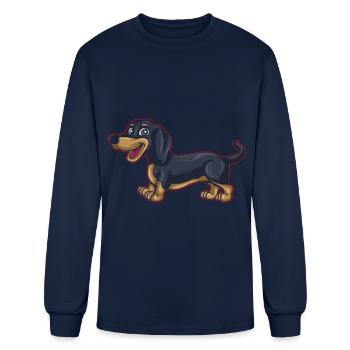 Dachshund Gift Dixie Wiener Doxie Dackel - Men's Long Sleeve T-Shirt - navy - Front