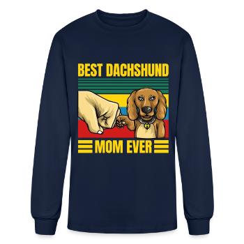 Dachshund Gift Dixie Wiener Doxie Dackel - Men's Long Sleeve T-Shirt - navy - Front