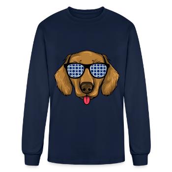 Dachshund Gift Dixie Wiener Doxie Dackel - Men's Long Sleeve T-Shirt - navy - Front