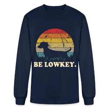Dachshund Gift Dixie Wiener Doxie Dackel - Men's Long Sleeve T-Shirt - navy - Front
