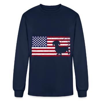 Dachshund Gift Dixie Wiener Doxie Dackel - Men's Long Sleeve T-Shirt - navy - Front