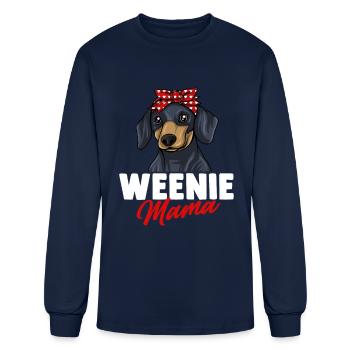 Dachshund Gift Dixie Wiener Doxie Dackel - Men's Long Sleeve T-Shirt - navy - Front