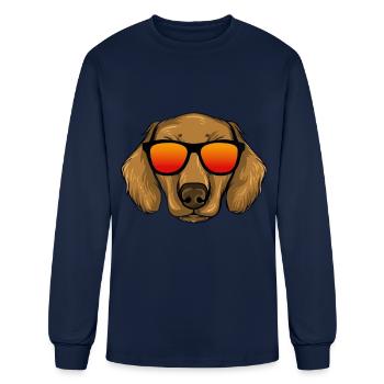 Dachshund Gift Dixie Wiener Doxie Dackel - Men's Long Sleeve T-Shirt - navy - Front