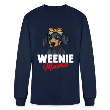Dachshund Gift Dixie Wiener Doxie Dackel - Men's Long Sleeve T-Shirt - navy - Front