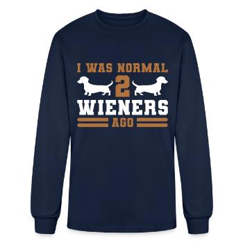 Dachshund Gift Dixie Wiener Doxie Dackel - Men's Long Sleeve T-Shirt - navy - Front