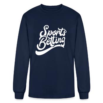 Sports Betting - Men's Long Sleeve T-Shirt - navy - Front