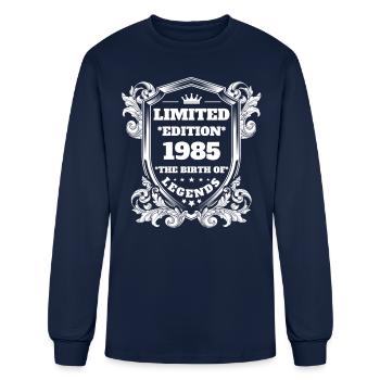 1985 - Men's Long Sleeve T-Shirt - navy - Front