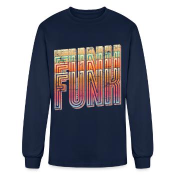 Funk Music Vintage - Men's Long Sleeve T-Shirt - navy - Front