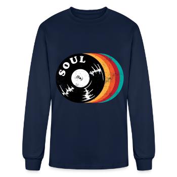 Soul Music - Men's Long Sleeve T-Shirt - navy - Front