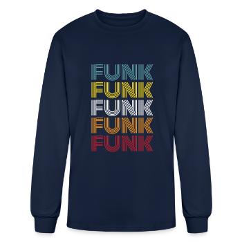 Funk Music Vintage - Men's Long Sleeve T-Shirt - navy - Front