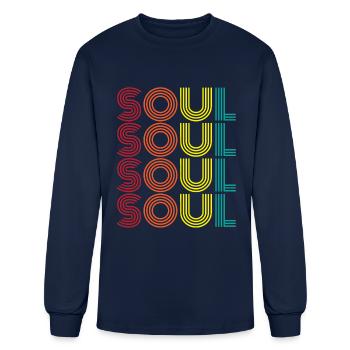Soul - Men's Long Sleeve T-Shirt - navy - Front