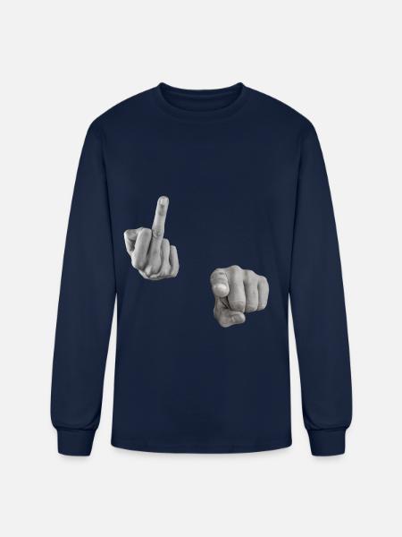 Fuck You - Men's Long Sleeve T-Shirt - navy