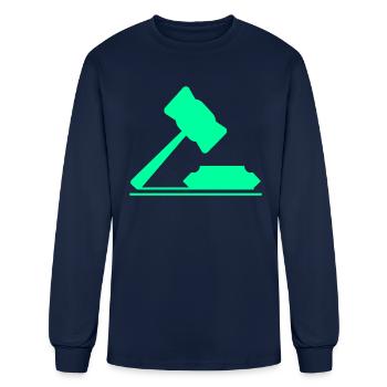 Judge - Men's Long Sleeve T-Shirt - navy - Front