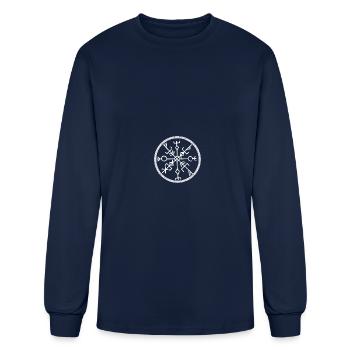 Viking Vegvisir Celtic Symbol - Men's Long Sleeve T-Shirt - navy - Front