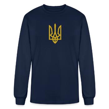Ukraine - Men's Long Sleeve T-Shirt - navy - Front