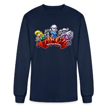 Sabrina Online Japanese Logo - Men's Long Sleeve T-Shirt - navy - Front