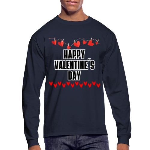 Design Expresses Love, Vibrant Lines of Much Love - Men's Long Sleeve T-Shirt