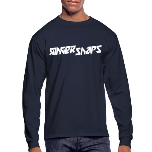 Ginger Snap5 logo (one line white) - Men's Long Sleeve T-Shirt