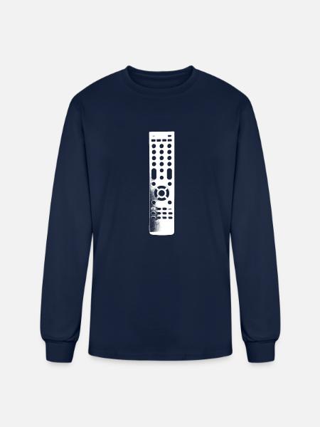 Remote Control Clear - Men's Long Sleeve T-Shirt - navy