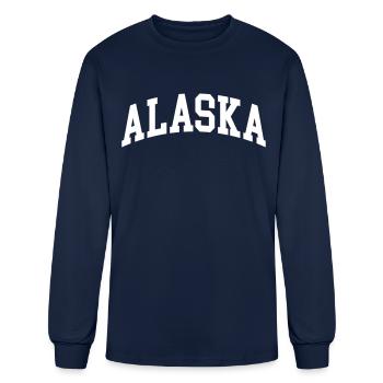 Alaska - T-shirt à manches longues Homme - marine - Devant