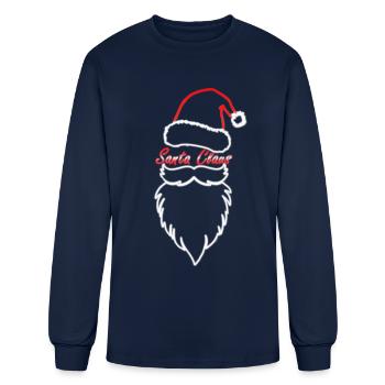 Santa Claus - Men's Long Sleeve T-Shirt - navy - Front