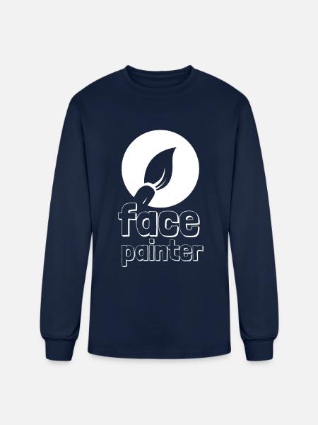 Face Painter And Face Painting - Men's Long Sleeve T-Shirt - navy