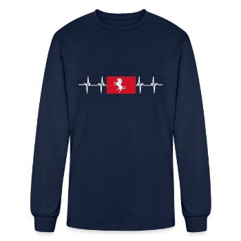 United Kingdom Kent Flag - Men's Long Sleeve T-Shirt - navy - Front