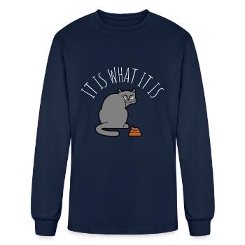 I Poop A Lot - Men's Long Sleeve T-Shirt - navy - Front
